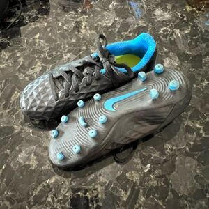 Nike Soccer Cleats Black and Blue size 13c Used